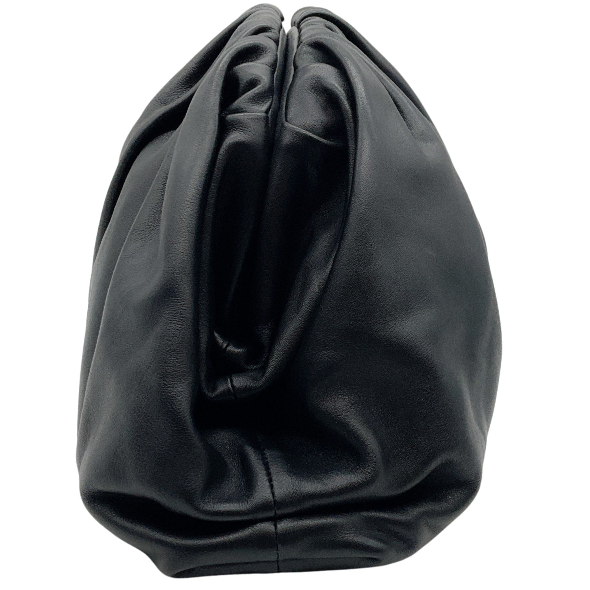 Bottega Veneta Black Leather The Pouch Clutch