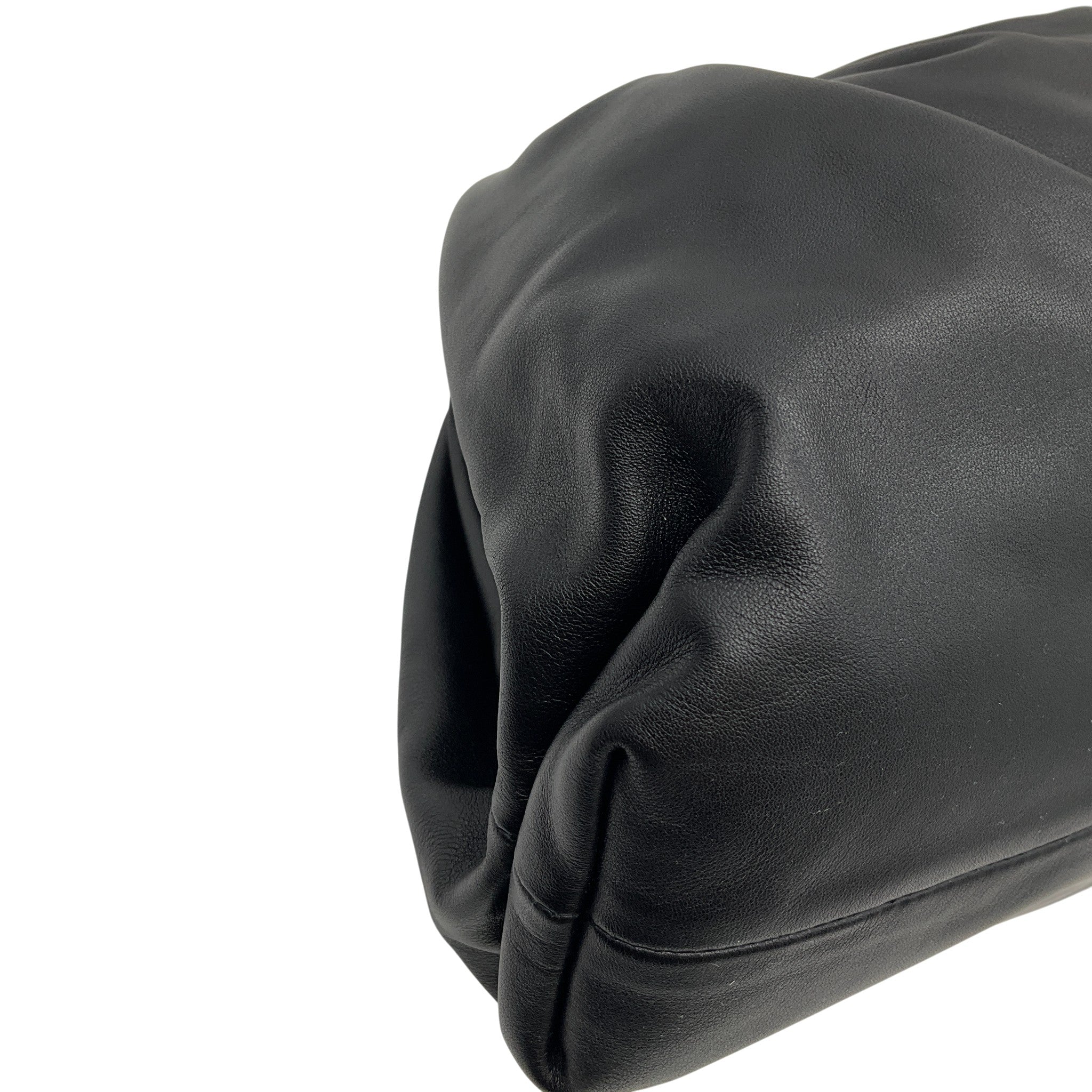 Bottega Veneta Black Leather The Pouch Clutch