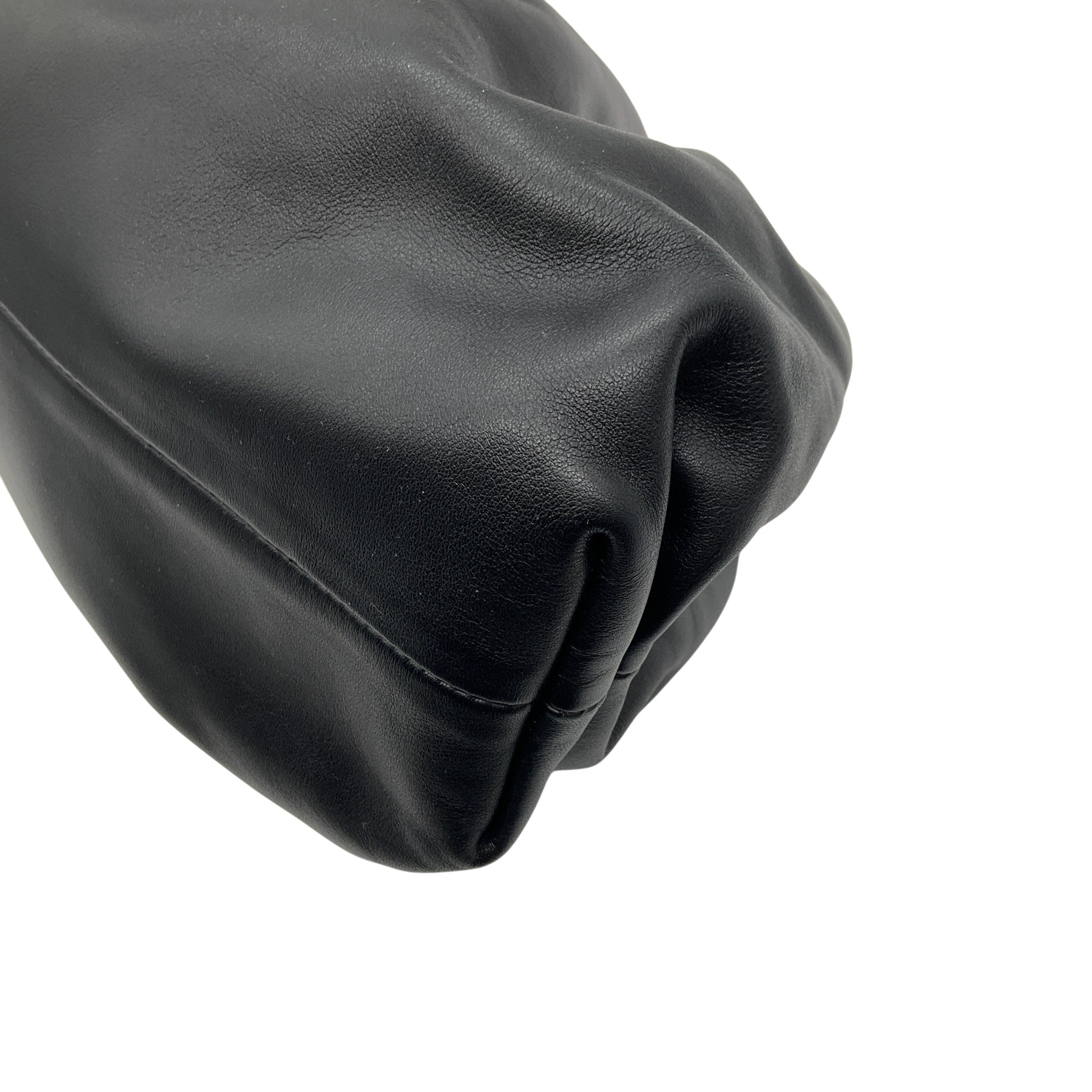 Bottega Veneta Black Leather The Pouch Clutch