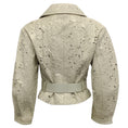 Load image into Gallery viewer, Drome Taupe Patent Leather Laser Cut Jacket
