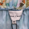 Load image into Gallery viewer, Cara Cara Light Blue Multi Dew Cornucopia Print Silk Lydia Dress
