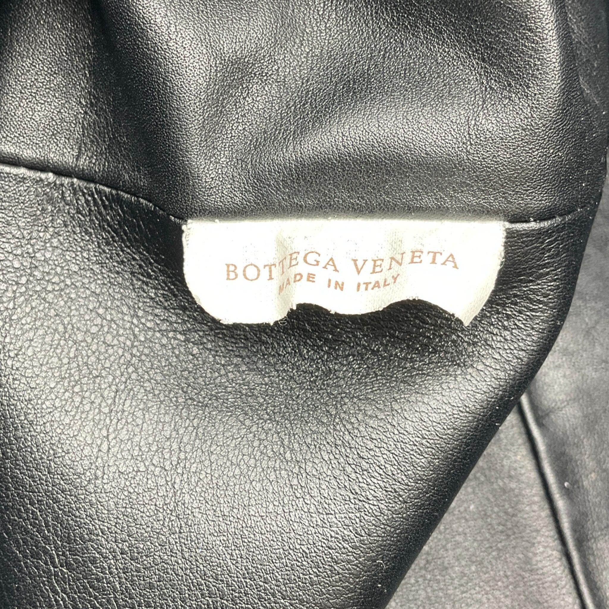 Bottega Veneta Black Leather The Pouch Clutch