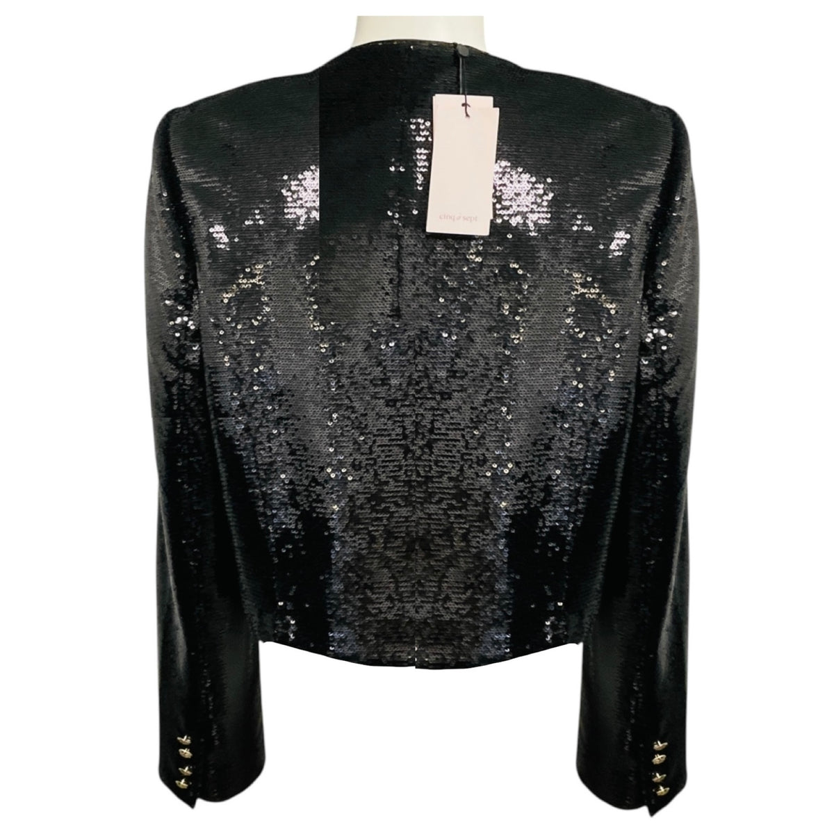 Cinq a Sept Black Sequin Randi Jacket