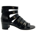 Load image into Gallery viewer, Chanel Black Leather Turnlock Gladiator Sandals
