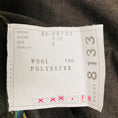 Load image into Gallery viewer, Sacai Charcoal Grey / Green Multi Suiting x Paisley Print Pleated Mixed Media Midi Skirt
