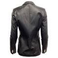 Load image into Gallery viewer, Kiton Black Leather Whipstitch Blazer
