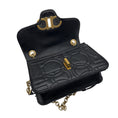 Load image into Gallery viewer, Salvatore Ferragamo Black Gancini Quilted Leather Crossbody Bag with Gold Hardware

