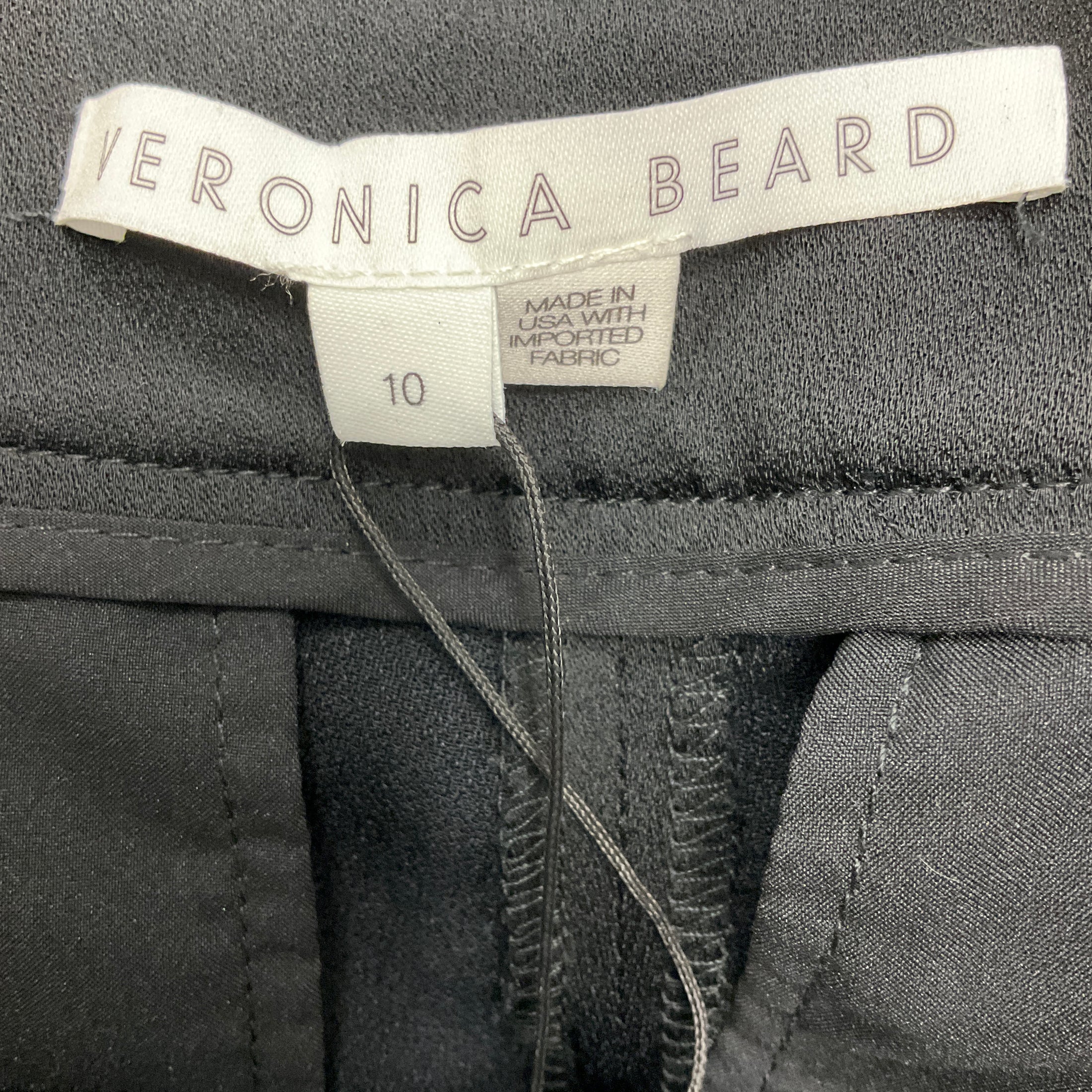 Veronica Beard Black Millicent Satin Tuxedo Pant