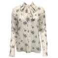 Load image into Gallery viewer, Jason Wu Chalk Multi Silk Blouse with Neck Tie
