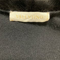 Load image into Gallery viewer, Valentino Black Cropped Knit Shrug Cardigan Sweater with Fur Trim
