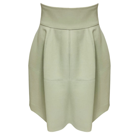 Dolce & Gabbana Sage Mint Green Wool Tulip Skirt