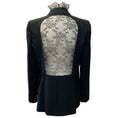 Load image into Gallery viewer, Valentino Black Blazer with Lace Trim and Lace Back Panel

