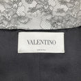 Load image into Gallery viewer, Valentino Black Blazer with Lace Trim and Lace Back Panel
