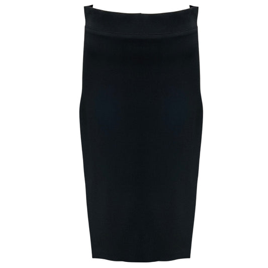 Brunello Cucinelli Dark Grey Wool and Viscose Midi Skirt