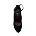 Load image into Gallery viewer, Chanel RARE Black / Silver Disco Mirror Satin Heels with Ankle Strap
