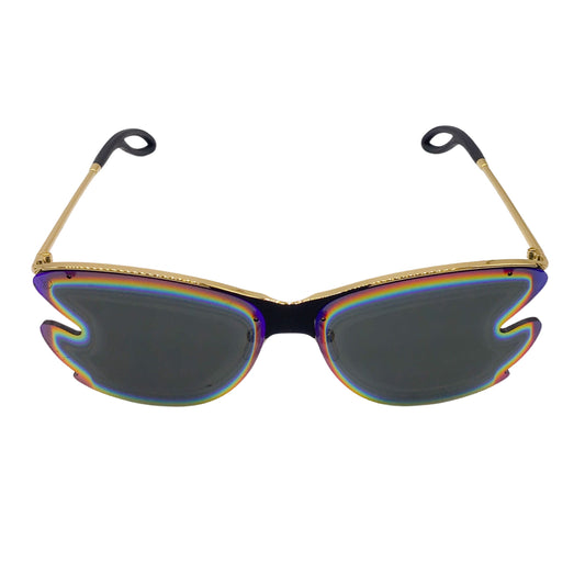 Louis Vuitton Bohemian Vuittony Mirrored Holographic Square Sunglasses
