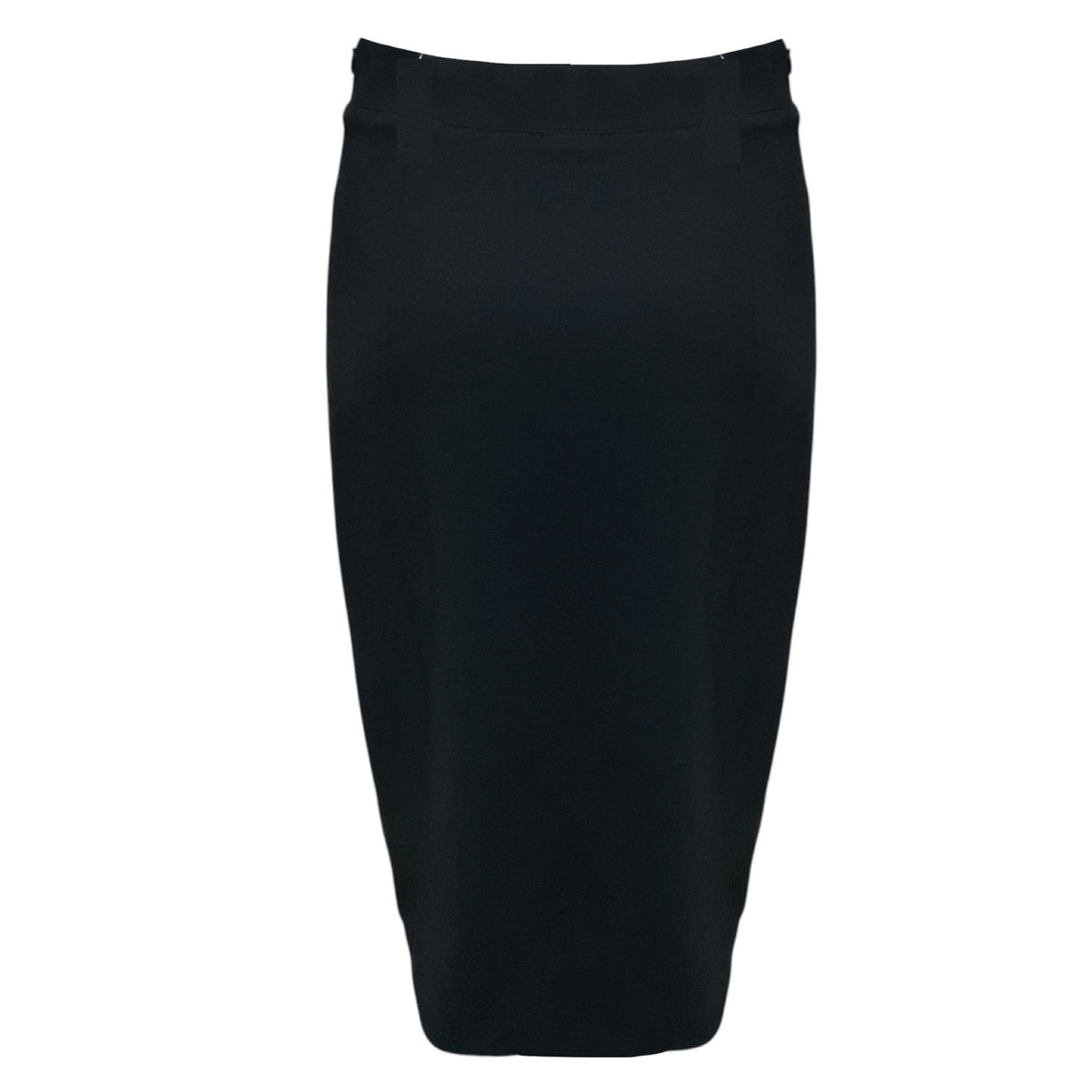 Brunello Cucinelli Dark Grey Wool and Viscose Midi Skirt