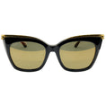 Load image into Gallery viewer, Cartier Black / Gold Panthère Light 55MM Round Sunglasses

