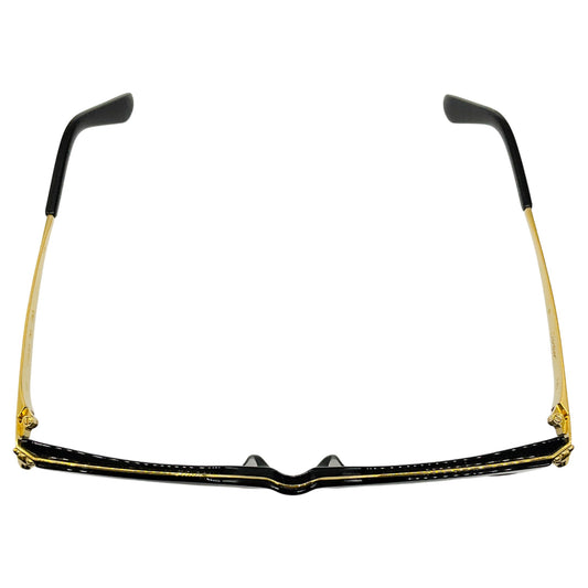 Cartier Black / Gold Panthère Light 55MM Round Sunglasses