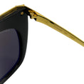 Load image into Gallery viewer, Cartier Black / Gold Panthère Light 55MM Round Sunglasses
