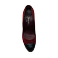 Load image into Gallery viewer, Chanel Dark Burgundy 2011 Suede Wedge Escarpins Pumps
