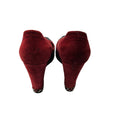 Load image into Gallery viewer, Chanel Dark Burgundy 2011 Suede Wedge Escarpins Pumps
