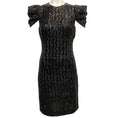 Load image into Gallery viewer, Michael Kors Collection Black Sequined Short Sleeved Dress

