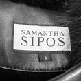 Load image into Gallery viewer, Samantha Sipos Black Fox Fur Trimmed Shearling Lined Calf Leather Jacket
