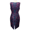 Load image into Gallery viewer, Talbot Runhof Blue / Pink Floral Jacquard Cocktail Dress
