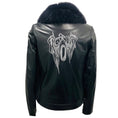 Load image into Gallery viewer, Samantha Sipos Black Fox Fur Trimmed Shearling Lined Calf Leather Jacket
