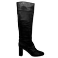Load image into Gallery viewer, Chloe Black Stitched Detail Tall Leather Boots
