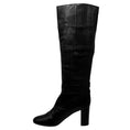 Load image into Gallery viewer, Chloe Black Stitched Detail Tall Leather Boots
