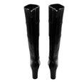 Load image into Gallery viewer, Chloe Black Stitched Detail Tall Leather Boots
