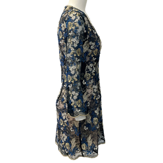 La Perla Blue / Black Lace Dress