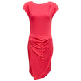 Load image into Gallery viewer, Emilio Pucci Magenta Draped Cap Sleeve Dress
