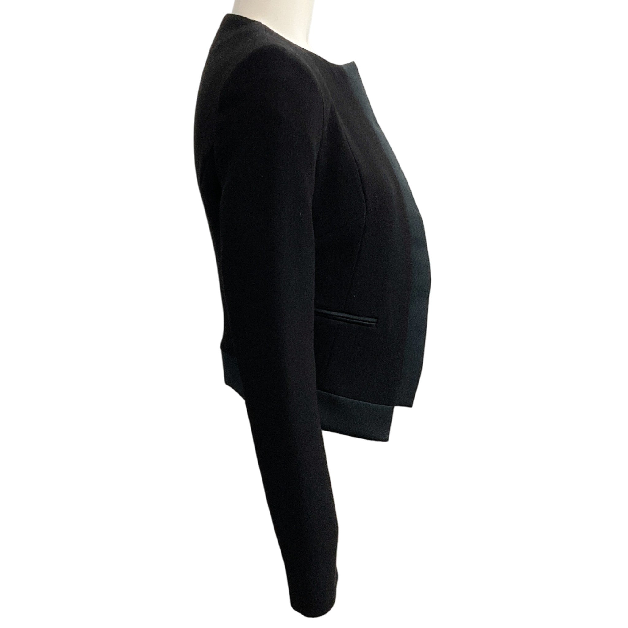 Derek Lam Black Wool Cropped Jacket