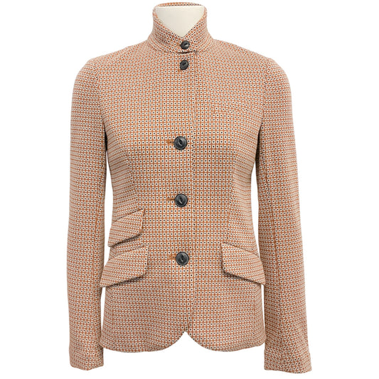 Rag & Bone Tan / Black Slade Geo Knit Blazer
