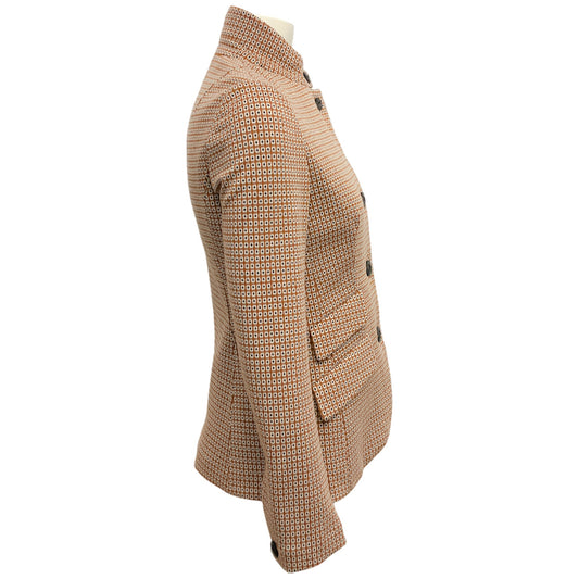 Rag & Bone Tan / Black Slade Geo Knit Blazer