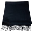 Load image into Gallery viewer, Chanel Black Fringed Cashmere Scarf
