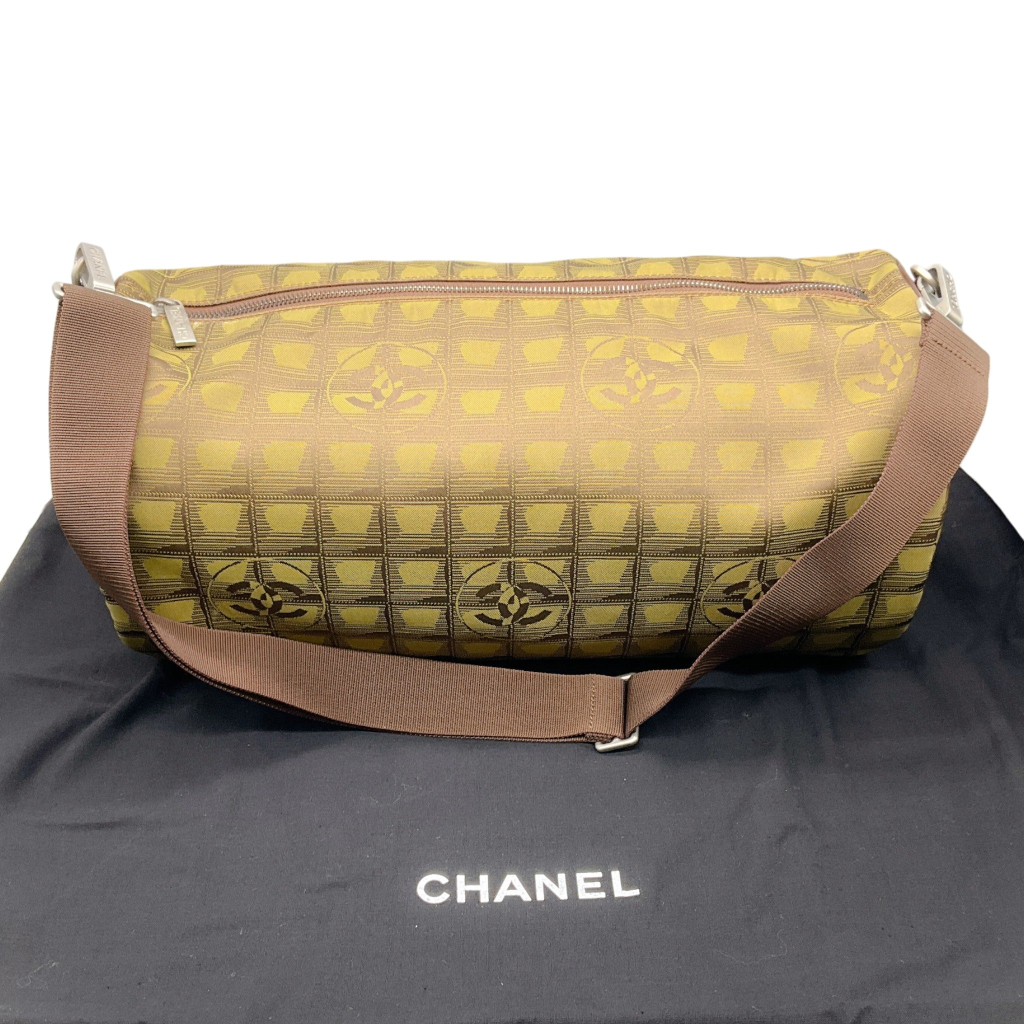 Chanel Vintage 2000 Khaki Travel Duffel