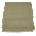 Load image into Gallery viewer, Loro Piana Khaki Cashmere Tonal Nature Motif Scarf

