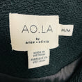 Load image into Gallery viewer, AO.LA by Alice + Olivia Navy Blue / Black Hooded Velvet and Cotton Blazer Jacket
