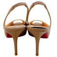 Load image into Gallery viewer, Christian Louboutin Nude Patent Leather Peep Toe Slingback Pumps
