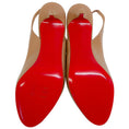 Load image into Gallery viewer, Christian Louboutin Nude Patent Leather Peep Toe Slingback Pumps
