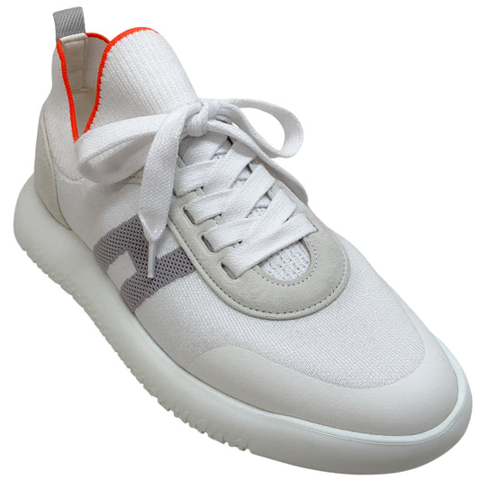 Hermes White / Orange Crew Sneakers
