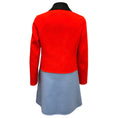 Load image into Gallery viewer, Christian Dior Bright Orange / Light Blue Double Face Fantaisie Coat
