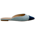 Load image into Gallery viewer, Veronica Beard Two Tone Denim Slide Mules
