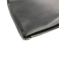 Load image into Gallery viewer, Gucci Vintage Black Leather Bamboo Handle Tote Handbag
