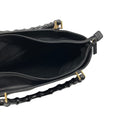Load image into Gallery viewer, Gucci Vintage Black Leather Bamboo Handle Tote Handbag

