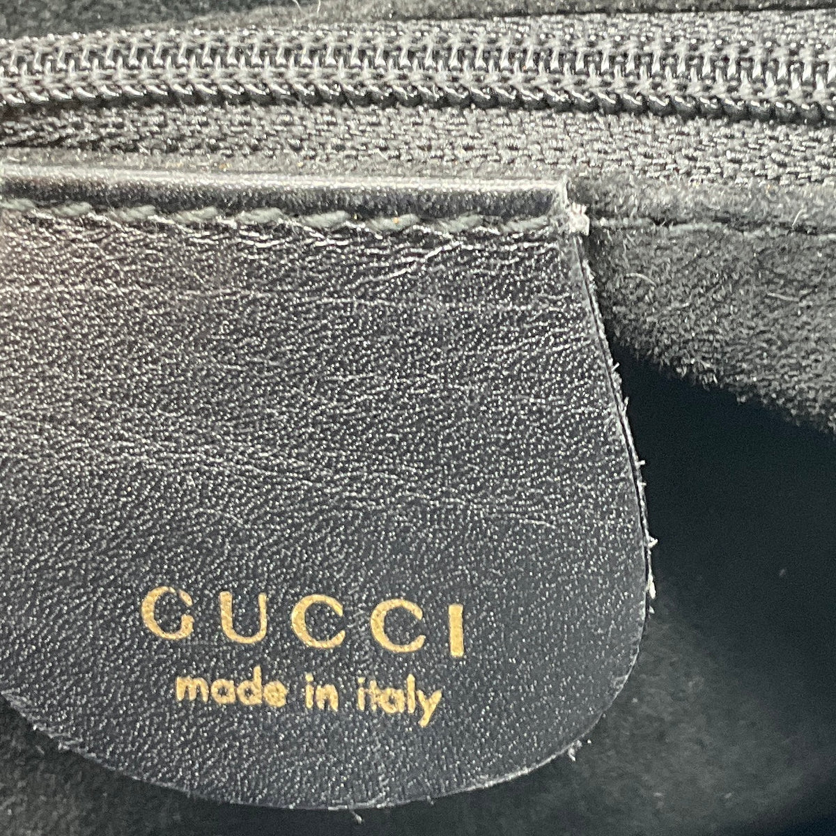 Gucci Vintage Black Leather Bamboo Handle Tote Handbag